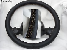 Couvre Volant En Cuir Noir
