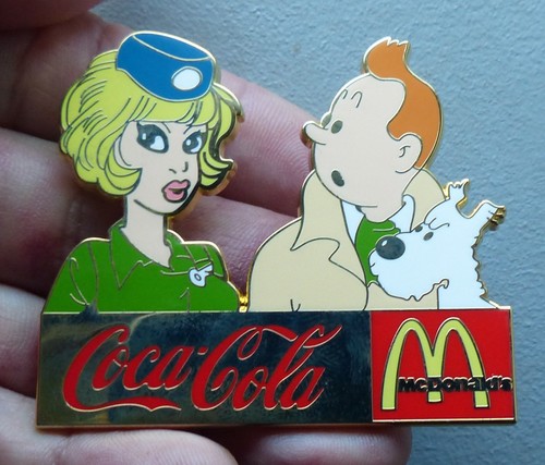 Grand pins pin tintin milou - pin's,