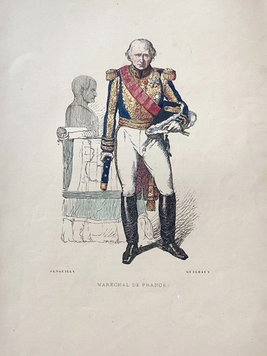 Gravure militaire couleur - gravure,
