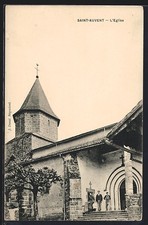 Old postcard Saint-Auvent, L ́Église 