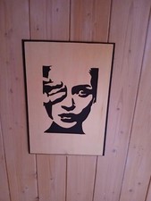 Fait main : tableau découpe bois (chantournage) 20x30cm création artisanale jura