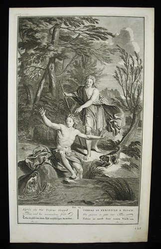 Antique biblical etching - antique,