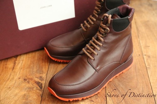 Bottes derby cuir bordeaux - en,