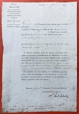 1815 Autograph Marshal Soult Duke of Dalmatia Minister of War Empire