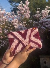 Pochette en crochet fait main