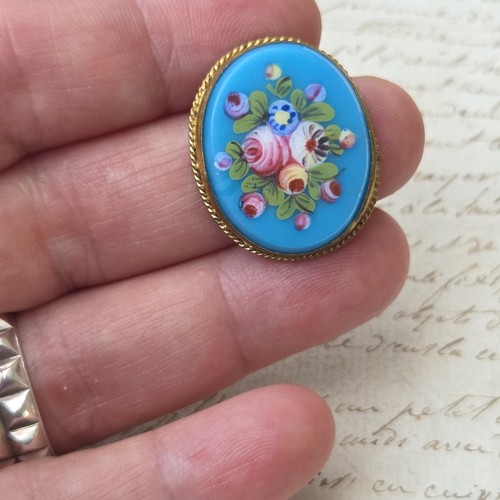 Bijou ancien porcelaine bleue - porcelaine,