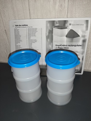 Tupperware empilodeco set - tupperware, 6