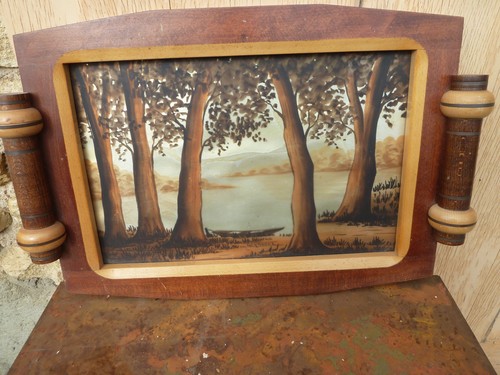 Plateau avec peinture sous - peinture,