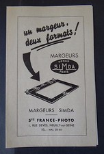 Advertising catalog Marger SIMDA France camera catalog catalog