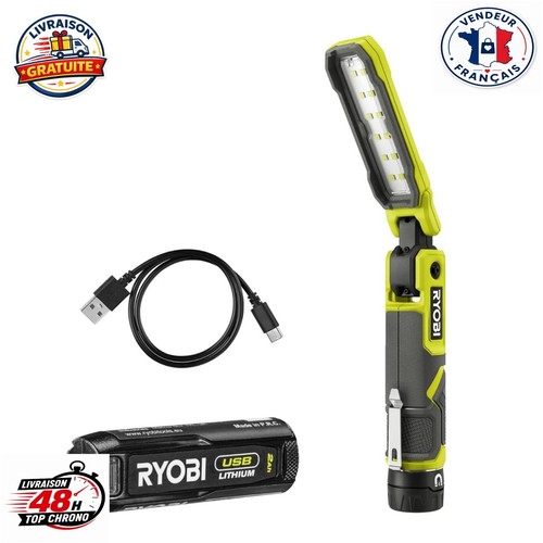 Ryobi lampe magnétique usb - lampe,