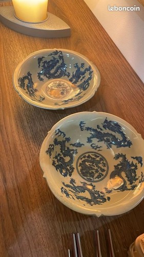 Paire bols chinois anciens - de,