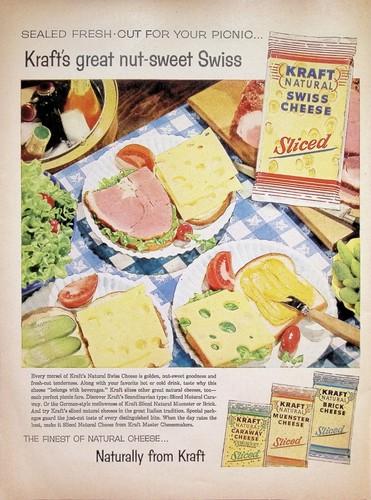 Vintage 1950s print kraft - ~,