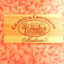 PLAQUE EN BOIS CAISSE A VIN