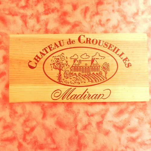 Plaque bois caisse - a, vin