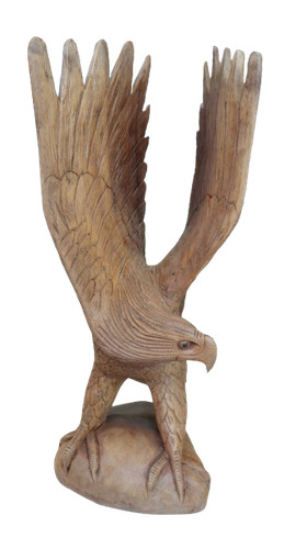 Sculpture aigle bois de - aigle,