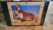 1940's Braumeister Beer Woman With Dog Hunting sign Independent Milwaukee 