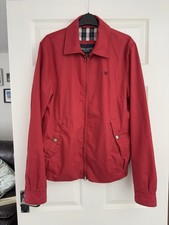 Hackett London Men’s Red Blouson Bomber Jacket Coat Medium M