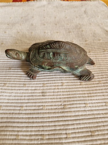 Ancienne tortue bronze - ancienne,