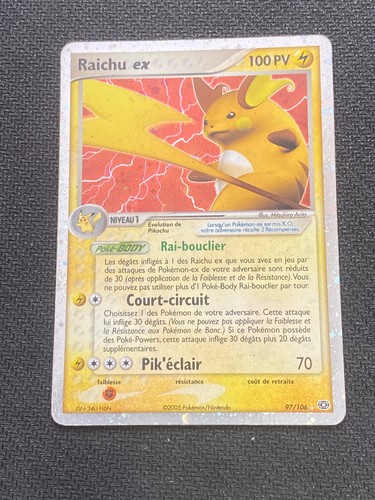 Carte pokémon raichu - carte,
