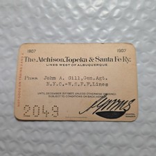 1907 Atchison Topeka Santa Fe