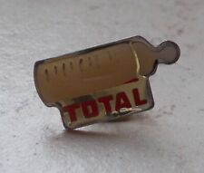 Vintage Badge TOTAL Oil Pins Bottle Can Gasoline Oil Petroleum Product