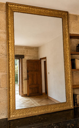 Grand miroir cheminée - miroir,