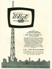 Antique 1954 Telma Moroccan Television Magazine Issue Advertising