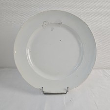 Plat Rond Faïence Ancienne Blanche Creil Et Montereau 1849-1867 