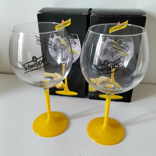 Duo verres schweppes pied - verres,