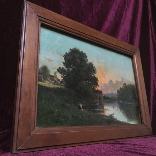 Tableau ancien peinture huile - peinture,