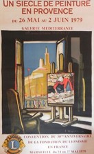 Affiche Lithographiée de Briata pour le compte du Lion's Club