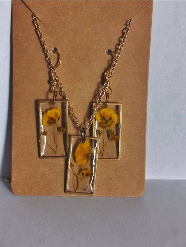 Ensemble bijoux jaune - ensemble,