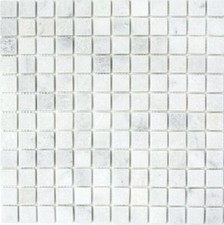 Natursteinboden Blanc Marbre Mosaïque Carrelage Intérieur & Extérieur 40-42023