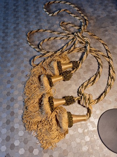 Paire embrase rideaux or - d'embrase,