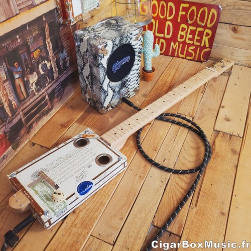Guitare cigar box - , fretless