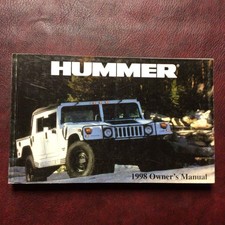 1998 HUMMER H1 ORIGINAL NEW OLD STOCK OWNERS MANUAL BOOK GUIDE ALL MODELS