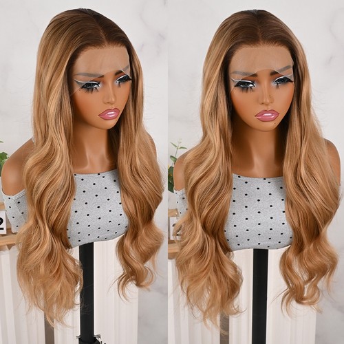 Ombre brown blonde mixed - blonde, color