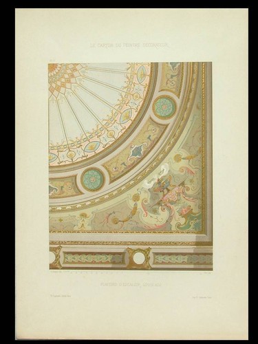 Plafond escalier louis xiv - plafond,