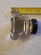 old button handle furniture drawer glass and brass diameter 4.5 cm
