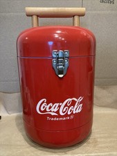 Coca Cola Metal Cooler Red