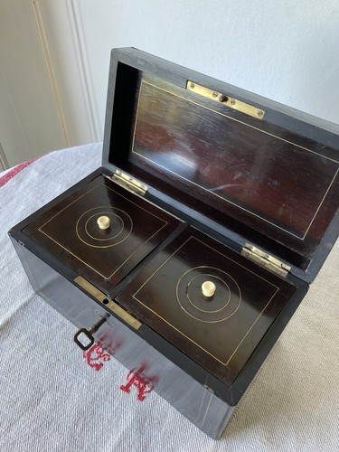 Boîte thé caddy - à, bois