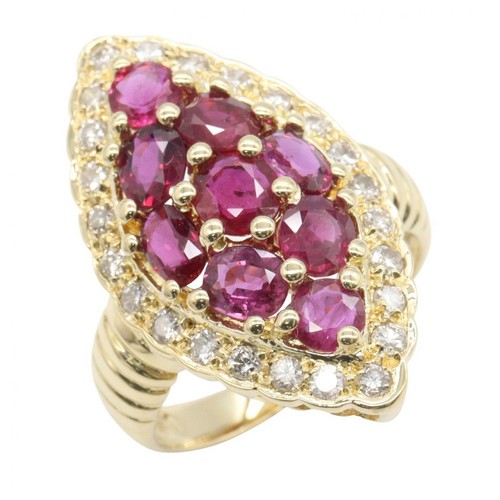 Bijoux bague diamant - diamant, rubis