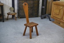 1950's Solid Oak Brutalist Chair