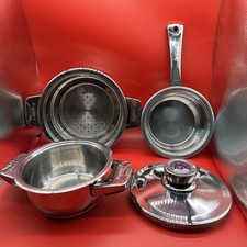 Vintage BERGHOFF 18/10 Edelstahl Stainless Steel 4 Piece Cookware Set