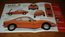 1970 OPEL GT 1900 SPEC SHEET BROCHURE POSTER PRINT PHOTO INFO 70 68 69 71 72 73