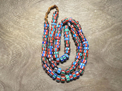 Perles verre chevron - chevron, faites