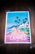 CANNES FILM FESTIVAL BEACH BY MONSIEUR Z French Moyenne Movie Poster Original
