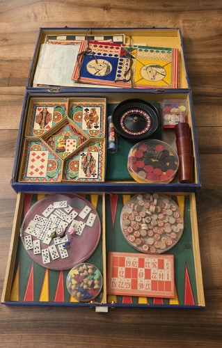 Grand coffret ancien jeux - coffret,