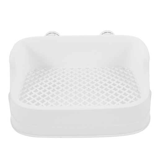 White rabbit cage toilet - white,