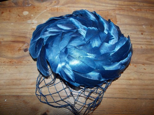 Chapeau vintage bibi - , plumes